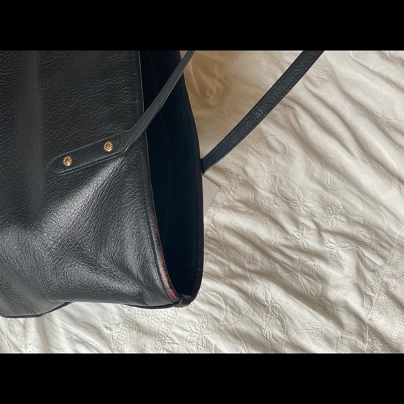 COACH PEBBLED LEATHER TOTE - BLACK - Picture 5 of 13
